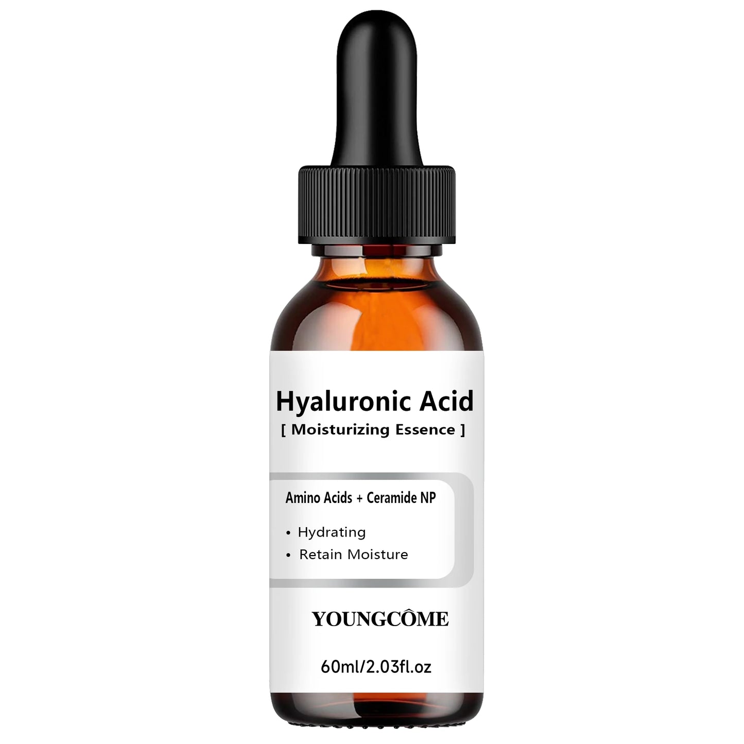 Hydrating Hyaluronic Acid Serum - Moisture Boosting Formula for Skin Repair & Dry Skin Care - 40/60Ml - Suitable for All Skin Ty
