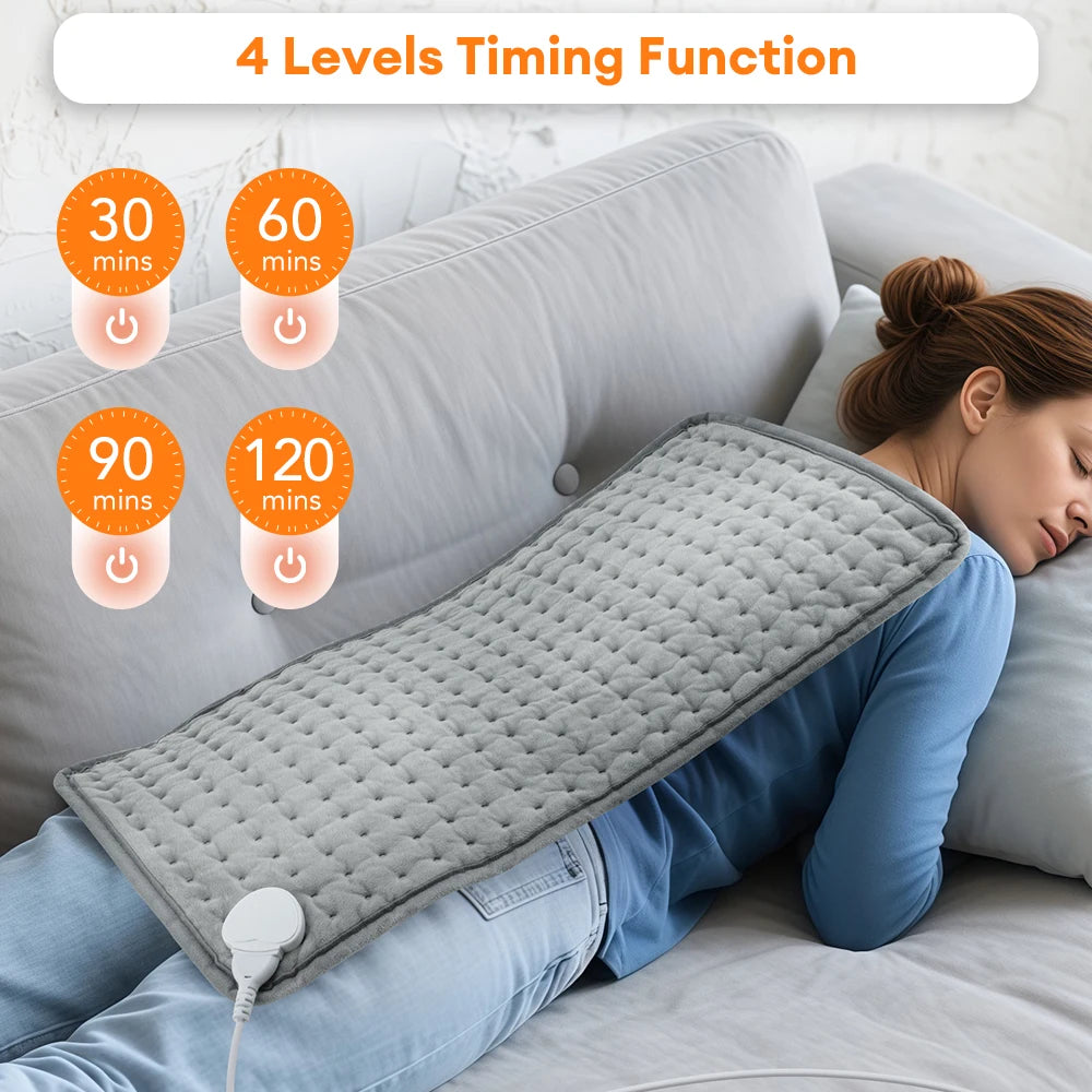 30X60Cm Electric Heating Pad Massager Therapy for Body Abdomen Back Pain Relief Winter Warmer Blanket Thermal Massage Mat