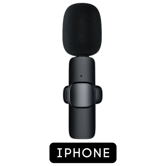Microfone Lapela Wireless Sem Fio Para iPhone iPad Lightning