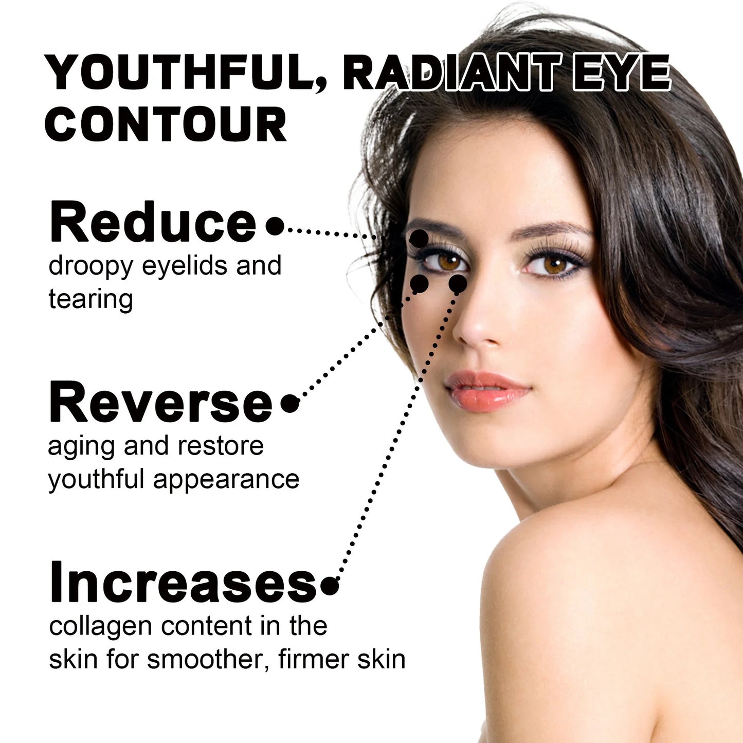 Moisturizing Eye Cream Dark Circle Remover Firming Lifting Remove Eye Bags Puffiness Lightening Fine Line Anti-Wrinkle Eye Cream