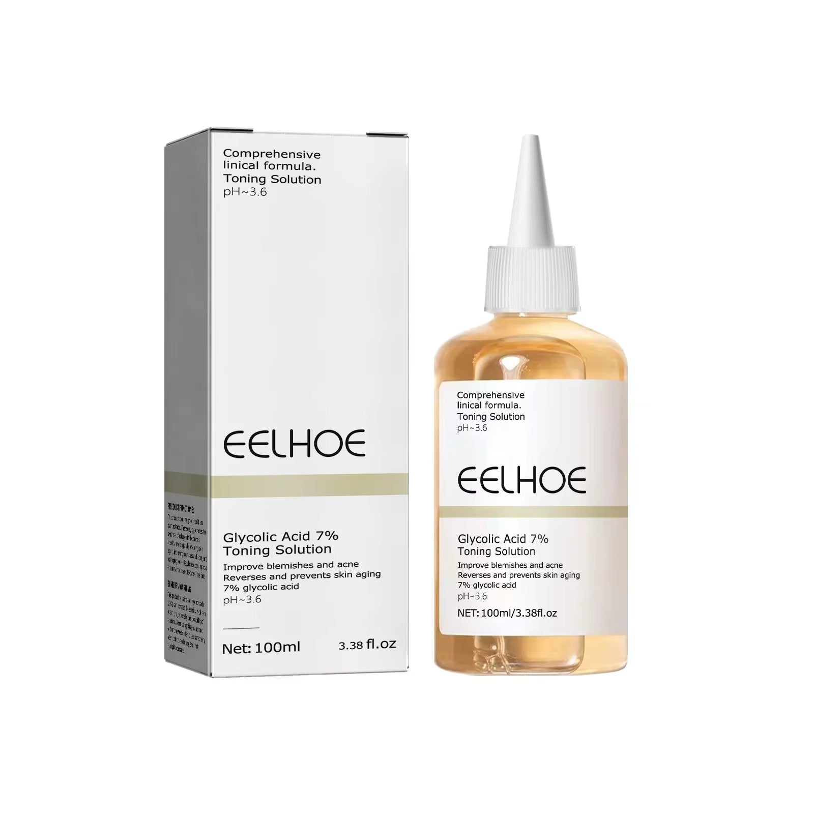 the Glycolic Acid 7% Toning Solution 100Ml Shrink Pores Repair Facial Oil Nourish Gentle Glycolic Acid Toner Face Essence