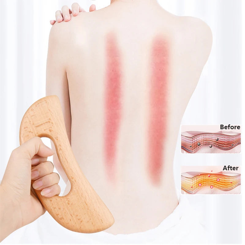 Wooden Gua Sha Tool Scraping Board Massage Tool Slimming Guasha Massage Board Gua Sha Scraper Body Massage Tool