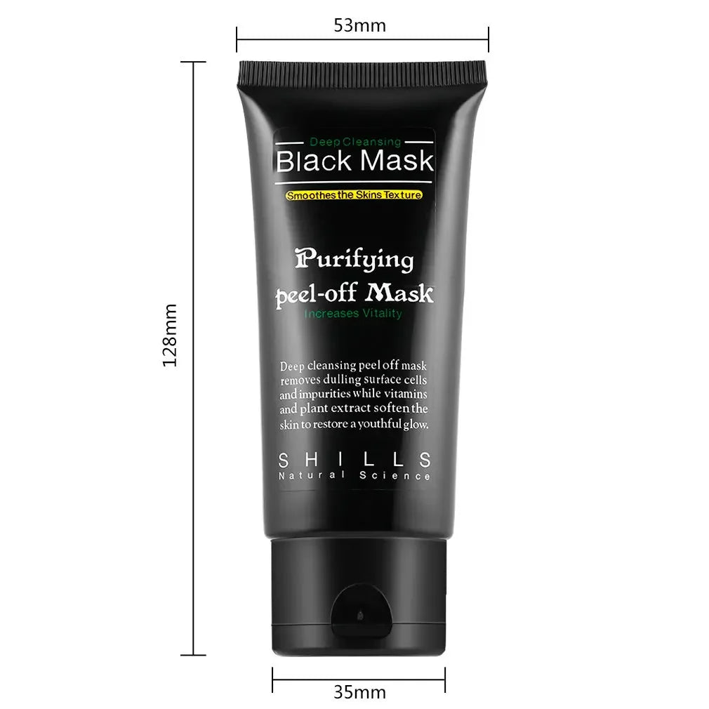 Bamboo Charcoal New Suction Face Deep Cleansing Black Mud Mask Blackhead Remover Peel-Off Mask Easy to Pull Out Blackheads