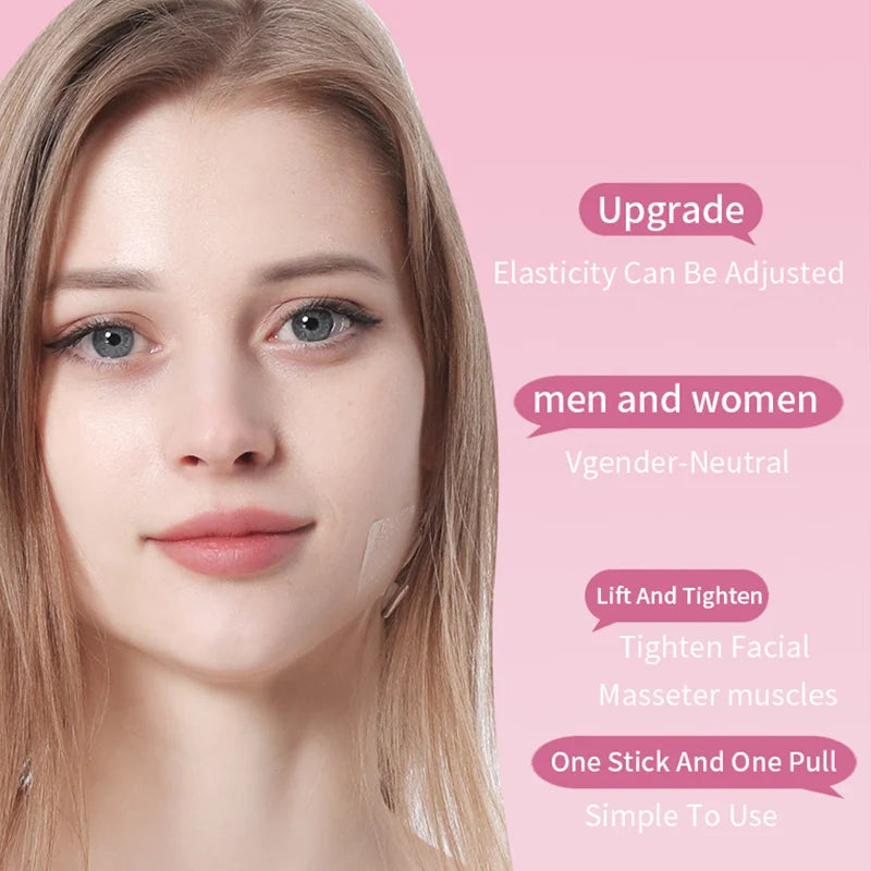 ( 20 Patches+8 Cords ) Invisible Thin Face Stickers V Face Facial Line Wrinkle Sagging Skin Lift up Tool Fast Chin Adhesive Tape