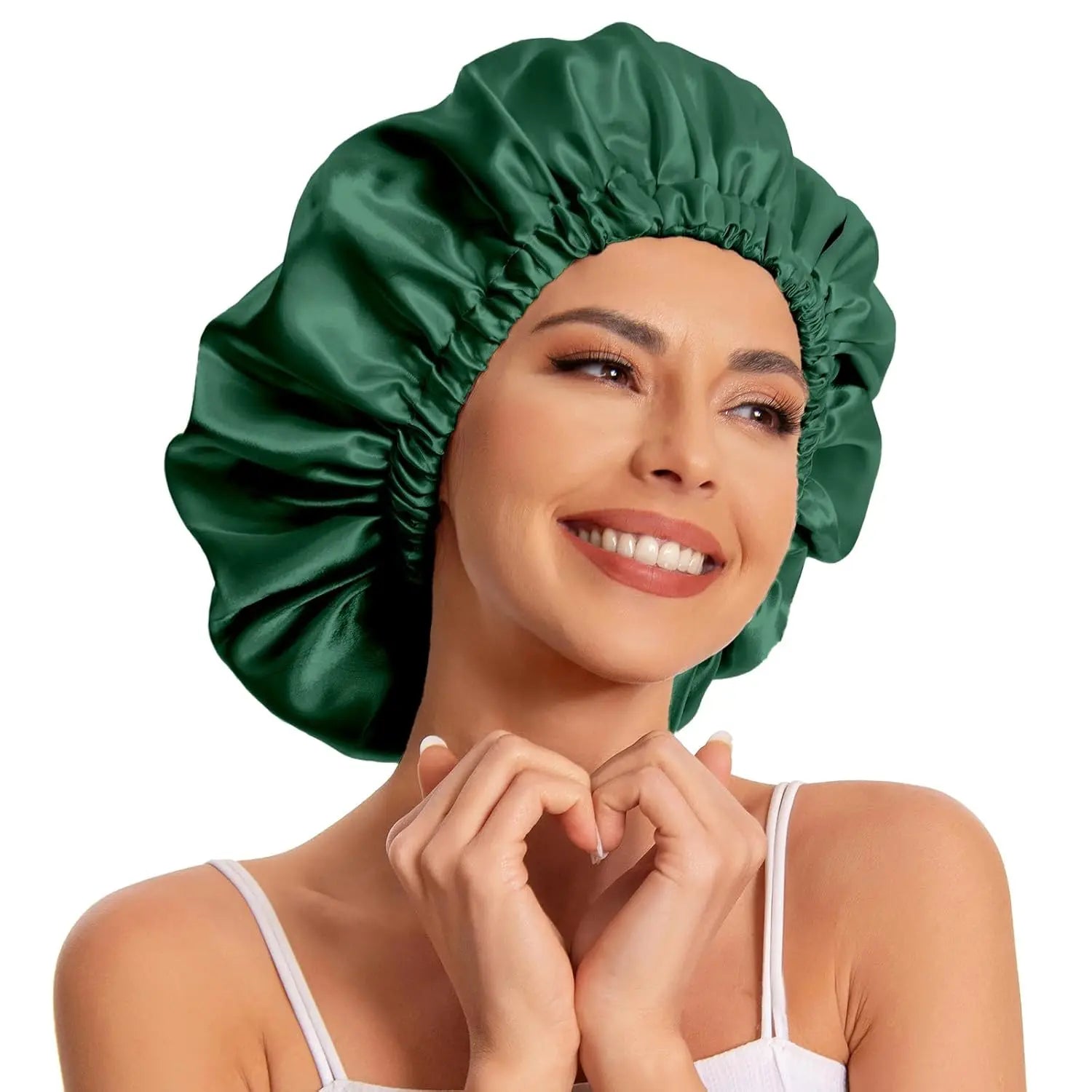 Satin Bonnet Silk Bonnet Hair Bonnet Sleeping Slouchy Beanie Hat Satin Sleep Cap Nightcap Bonnets for Women'S Natural Curly Hair