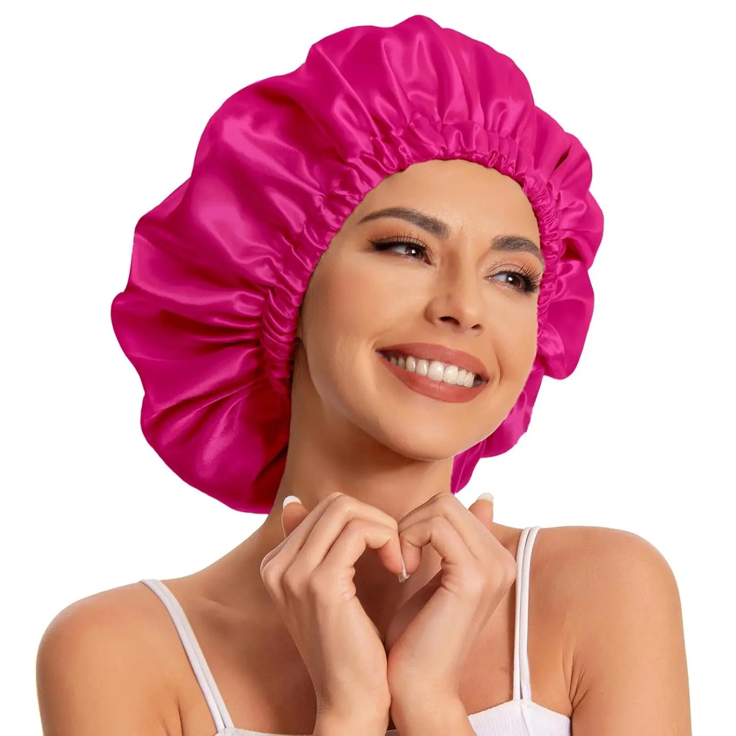 Satin Bonnet Silk Bonnet Hair Bonnet Sleeping Slouchy Beanie Hat Satin Sleep Cap Nightcap Bonnets for Women'S Natural Curly Hair
