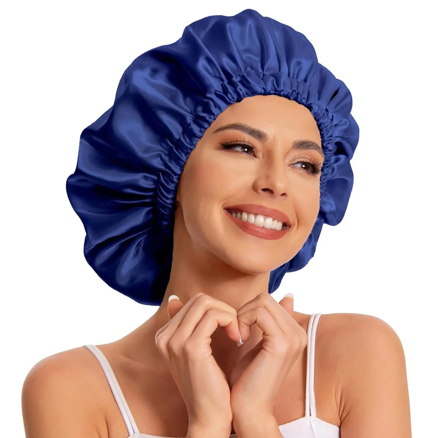 Satin Bonnet Silk Bonnet Hair Bonnet Sleeping Slouchy Beanie Hat Satin Sleep Cap Nightcap Bonnets for Women'S Natural Curly Hair