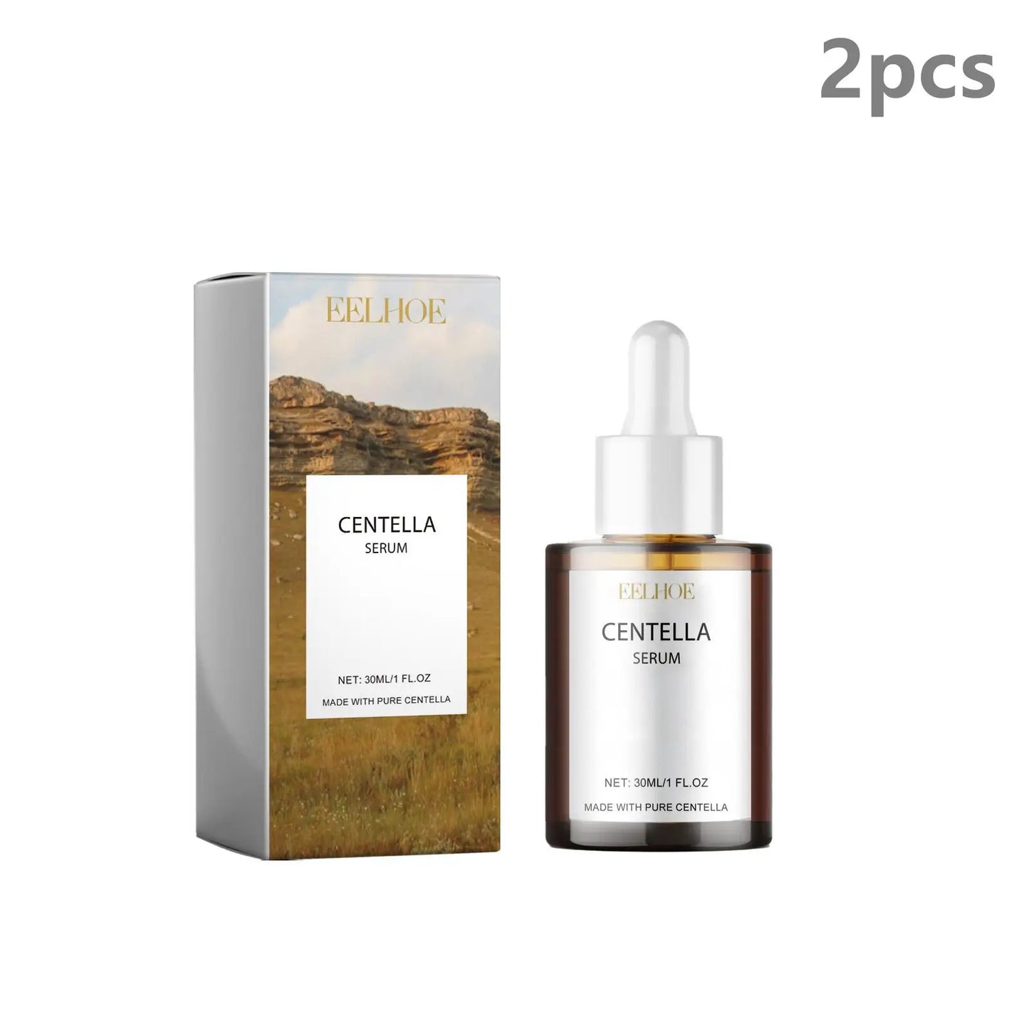 Centella Facial Serum Pore Shrinking Soothing Moisturizing Skin Barrier Repair Care Hyaluronic Acid Face Serum Ampoule
