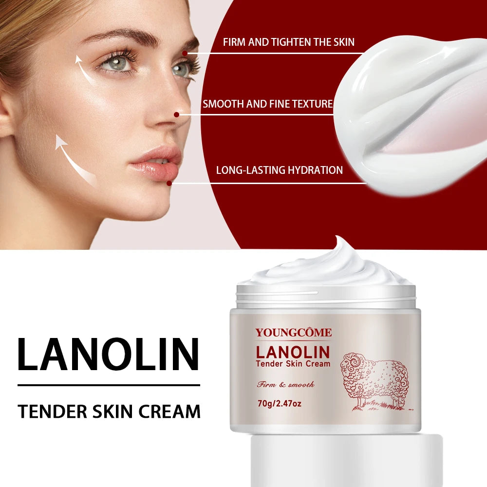 Sheep Oil Retinol Anti-Aging Cream Lifting Firming Night & Day Cream,Deep Moisturizing, Brightening,Whitening for Youthful Glow
