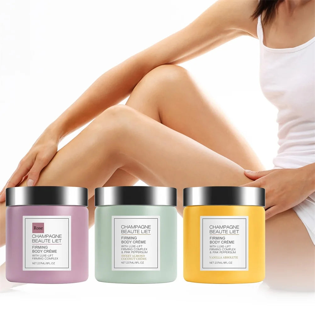 Champagne Firming Body-Cream with Pepperslim anti Wrinkle Skin Tightening Cream Daily Hydrating Body Lotion for Men and Women