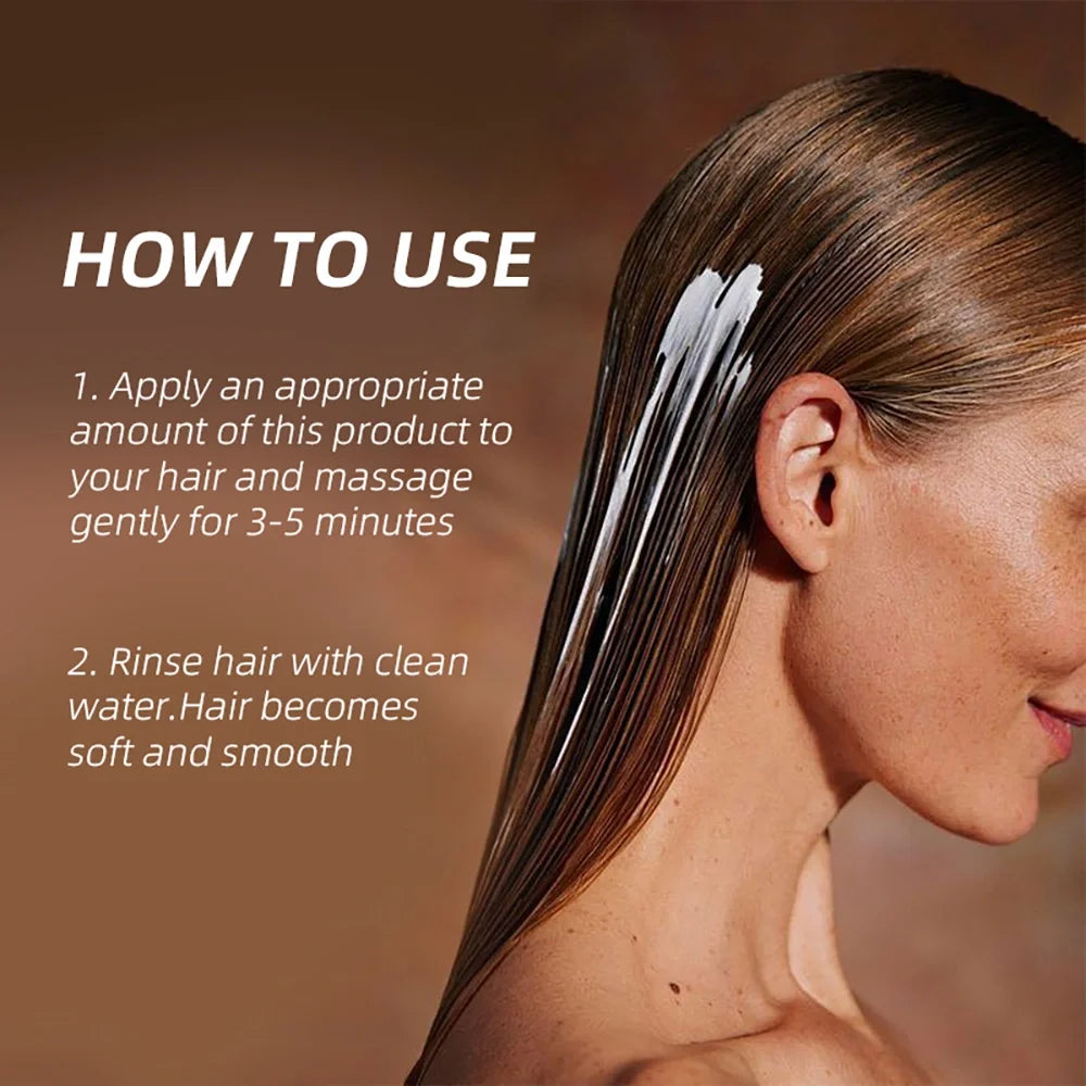 Collagen Keratin Hair Mask - Deep Conditioning for Dry Hair - Infused with Argan Oil, Coconut Oil, and Shea Butter