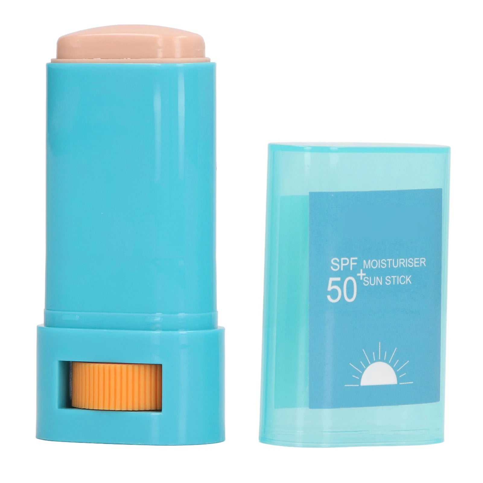 Moisturizing Sunscreen Stick Broad Spectrum SPF 50+ UVA UVB Water Resistant Sunblock Stick 0.7Oz Sunblock Stick