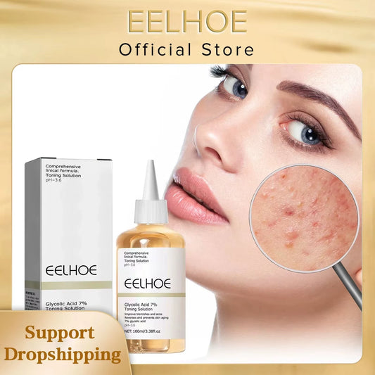 the Glycolic Acid 7% Toning Solution 100Ml Shrink Pores Repair Facial Oil Nourish Gentle Glycolic Acid Toner Face Essence