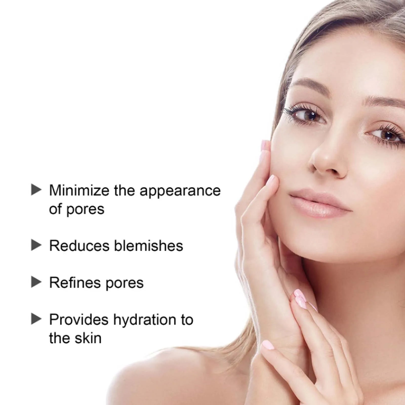 Lactic Acid Facial Serum Acne & Blemish Reducing Pore Shrinking Minimizing Essence Moisturizing Firming Smooth Brightening Serum