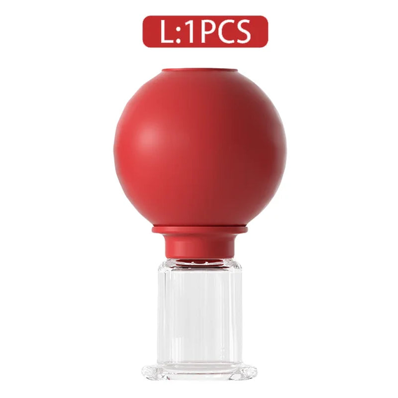 4PCS Facial Massage Cupping Set 1PCS Eye Face Massage Vacuum anti - Silicone Cupping Massage Therapy for Beauty Body Cup