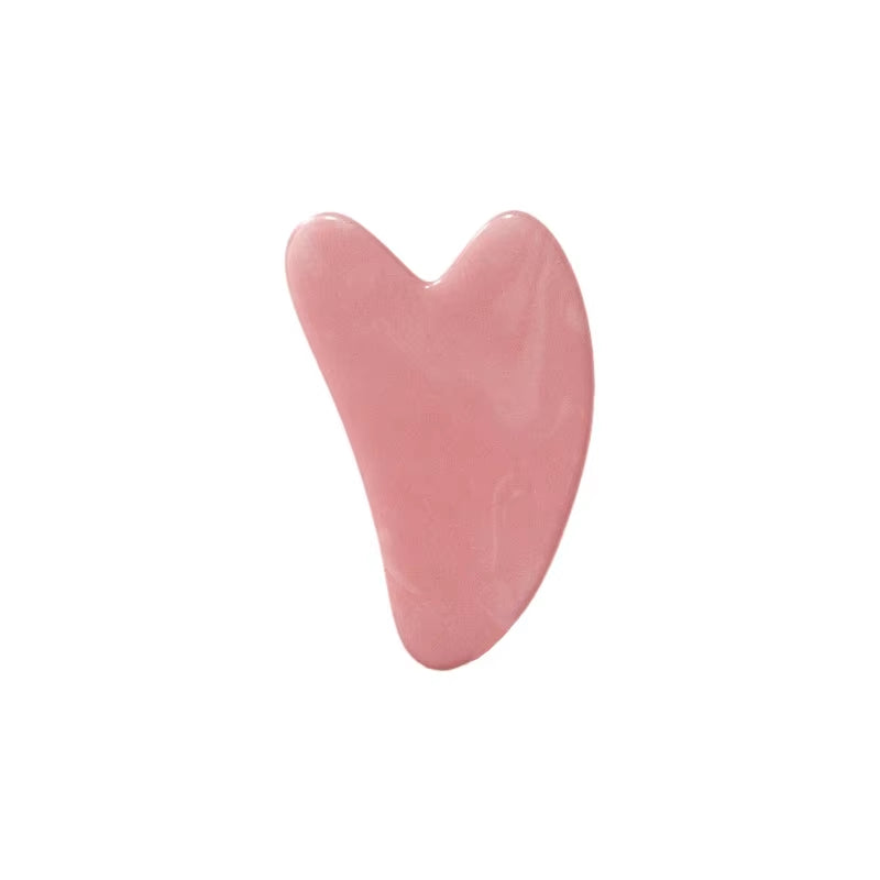 1Pcs Pink Natural Jade Roller for Face - Jade Gua Sha Rose Quartz Face Roller for Aging Wrinkles and Puffiness - Natural Pink F
