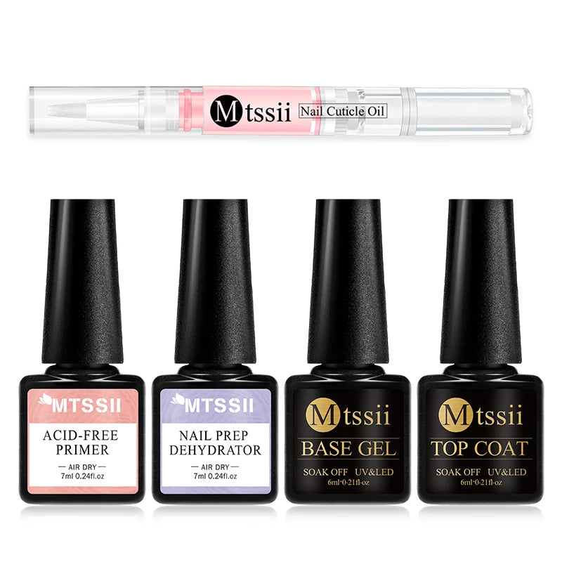 7Pcs/Set Gel Nail Polish Set for All Season Nail Art Semi-Permanent Nail Polish Soak off UV/LED Gel Polish Nail Supplies