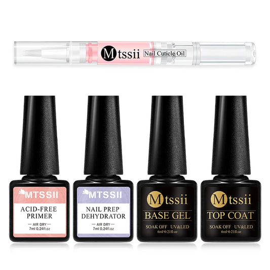 7Pcs/Set Gel Nail Polish Set for All Season Nail Art Semi-Permanent Nail Polish Soak off UV/LED Gel Polish Nail Supplies