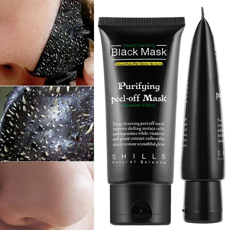 Bamboo Charcoal New Suction Face Deep Cleansing Black Mud Mask Blackhead Remover Peel-Off Mask Easy to Pull Out Blackheads