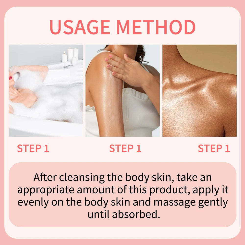 Body Glaze & Body Oil Combination Various Flavors Non-Greasy Hydrating and Moisturizing Body Lotion Massag