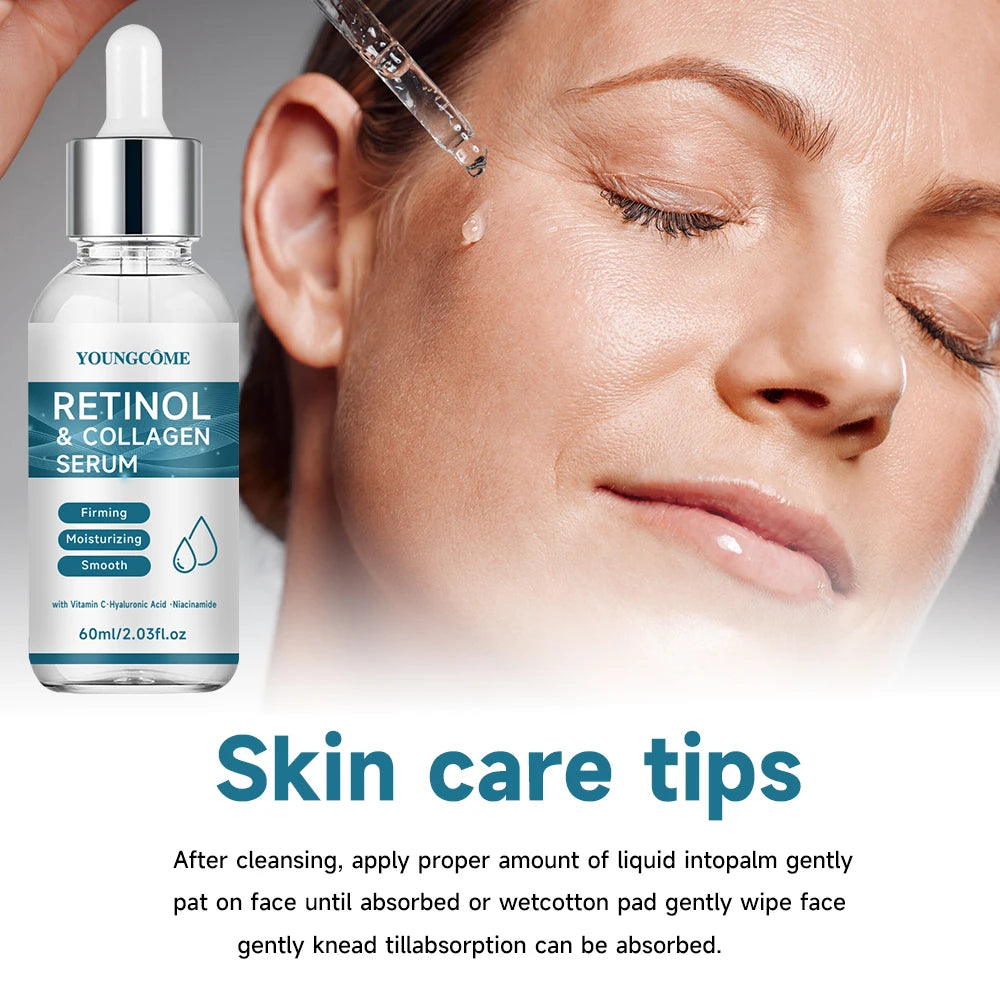 Retinol Serum anti Wrinkle Face Firm Lifting Anti-Aging & Wrinkle Pore Shrink Moisturizing Collagen Facial Serum Skin Care