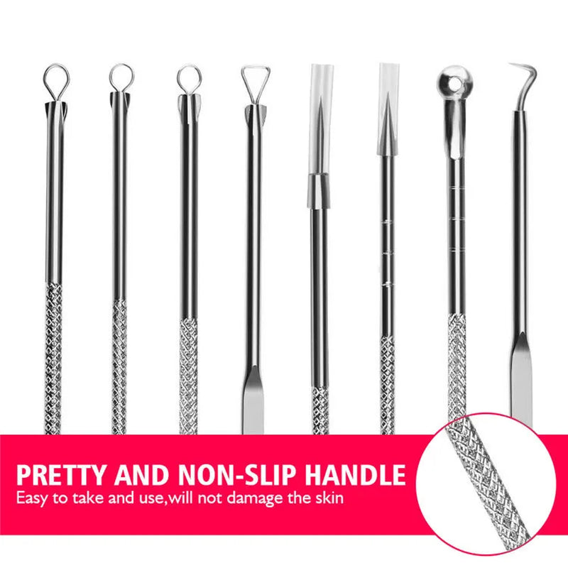 Blackhead Removal Tool 4PCS Acne Needles Face Cleaning Tools Black Dots Spots Acne Blackhead Remover Pore Cleanser Skin Care