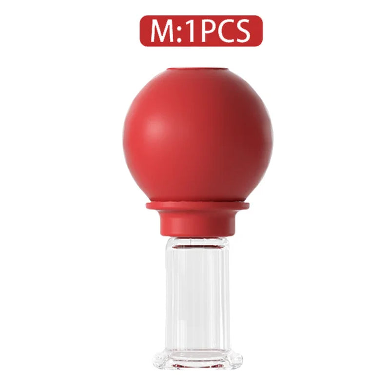 4PCS Facial Massage Cupping Set 1PCS Eye Face Massage Vacuum anti - Silicone Cupping Massage Therapy for Beauty Body Cup