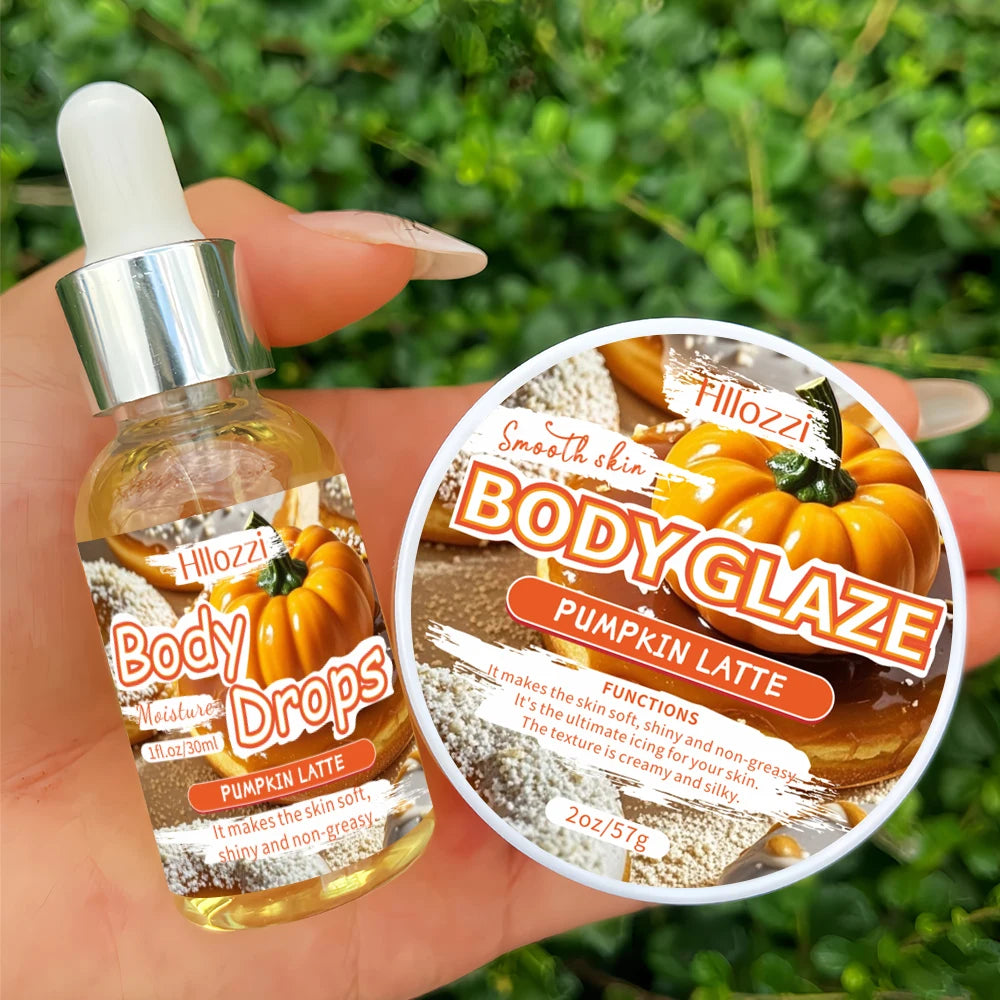 Body Glaze & Body Oil Combination Various Flavors Non-Greasy Hydrating and Moisturizing Body Lotion Massag