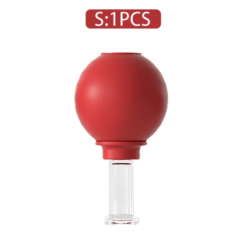 4PCS Facial Massage Cupping Set 1PCS Eye Face Massage Vacuum anti - Silicone Cupping Massage Therapy for Beauty Body Cup