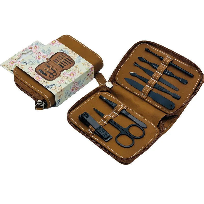 8/32Pcs Manicure Set Professional Pedicure Kit Nail Scissors Grooming Kit Stainless Steel Manicure Cutters Nail Beauty Tools