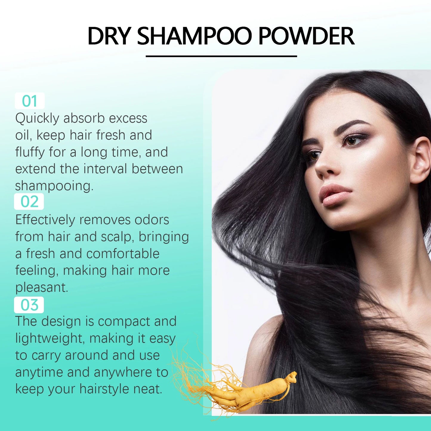 Dry Shampoo Powder for Volumizing Hair - Oil Control, Refreshing Hair Quality, No-Rinse, Matte Finish, Dry Shampoo 8.5G