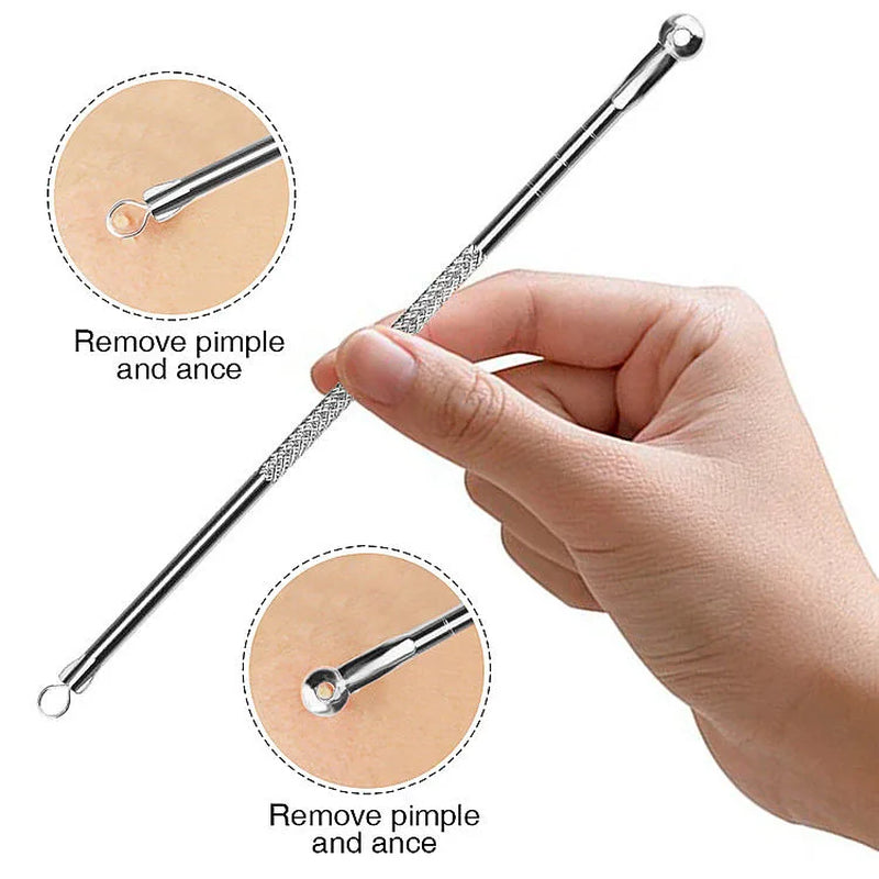Blackhead Removal Tool 4PCS Acne Needles Face Cleaning Tools Black Dots Spots Acne Blackhead Remover Pore Cleanser Skin Care
