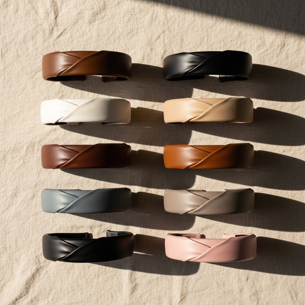 Premium Leather Headbands Set